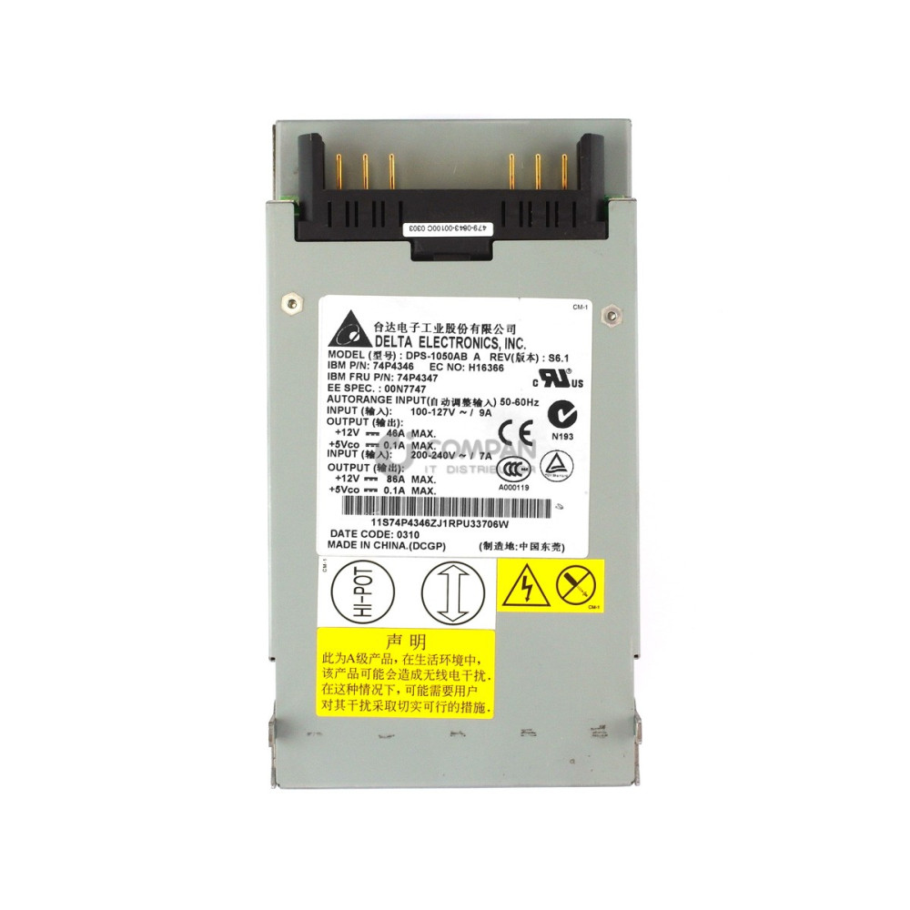 74P4347 IBM 1050W POWER SUPPLY FOR IBM X SERIES 440 445